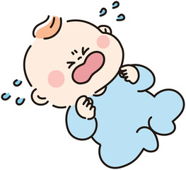 大泣きする赤ちゃん