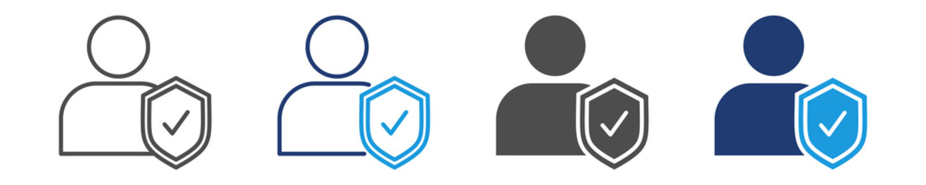 integrity icon set multiple style