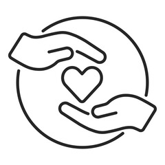 trust love line web icon