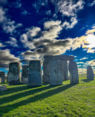 Stonehenge on a sunny day in winter