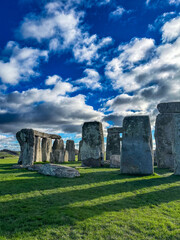 Stonehenge on a sunny day in winter