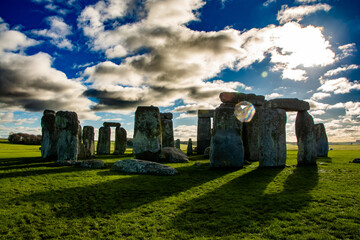 Stonehenge on a sunny day in winter