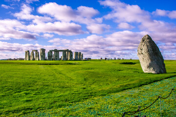 Stonehenge on a sunny day in winter