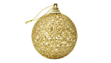 Ultra Detailed Red Christmas Ornament | 4K Product Photo | Isolated White Background | HDR Xmas Decoration Image