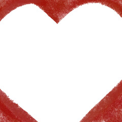  クレヨンで描いたような愛のシンボル・バレンタインの背景