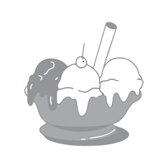 Three Scoop Ice Cream Sundae