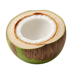 Young Green Coconut Illustration .