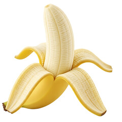 Peeled Banana Illustration .