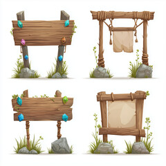 The game asset and game background isolation, video game, slot game asset, mobile game asset, casino element, Illustration