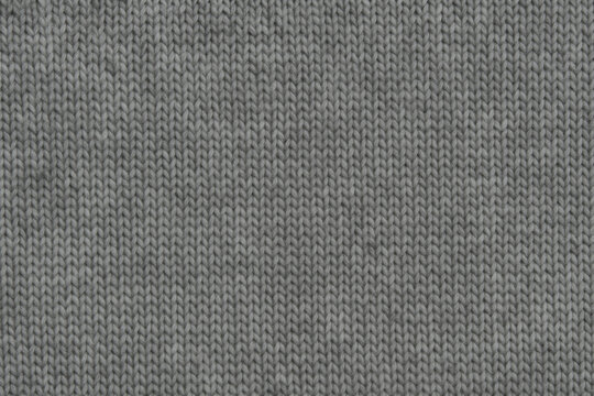 Medium heather gray wool knit texture background