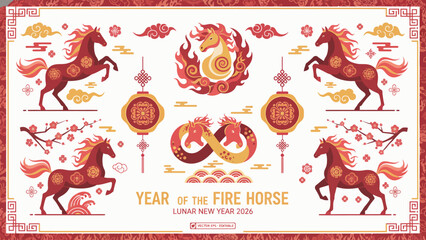 Year of the Fire Horse - A Vibrant Lunar New Year Celebration.