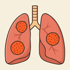 Lung Cancer Awareness Vector