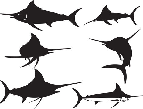 Swordfish Silhouettes