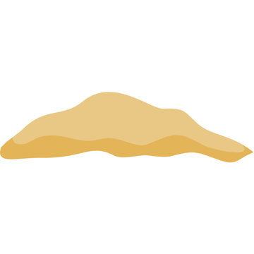 Cartoon sand pile