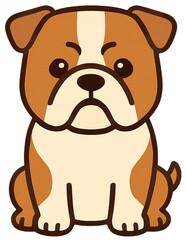 Cute Bulldog Illustration