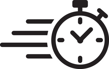 time for action concept with clock and timer illustration