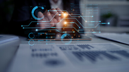 Dashboard for business intelligence and strategic planning. This workflow shows the process from...