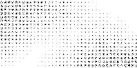 Modern rectangle transparant halftone gradient texture. Vanishing polka dot design