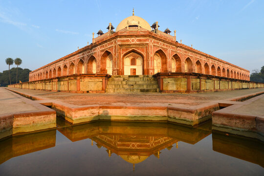Humayun's Tomb in New Delhi, India. It is the tomb of Mughal Emperor Mirza Nasir al-Din Muhammad, commonly known as Humayun.