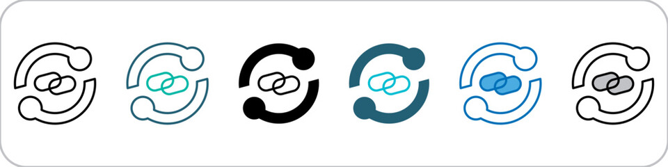 Correlation Icon Single Pack Multistyle