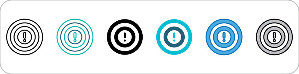 Sensitivity Icon Single Pack Multistyle