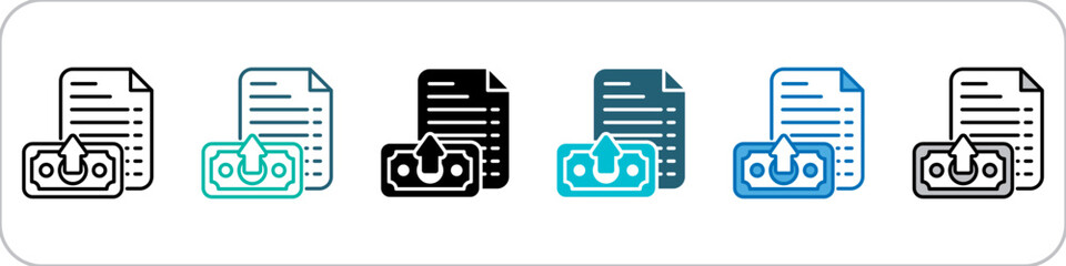 Expenditure Icon Single Pack Multistyle