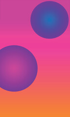 fondo en degradado vertical con formas circulares 