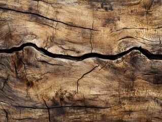 Hand hewn teak with an irregular aged and oily texture