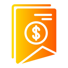 financial report gradient icon