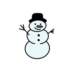 Cute Snowman Illustration