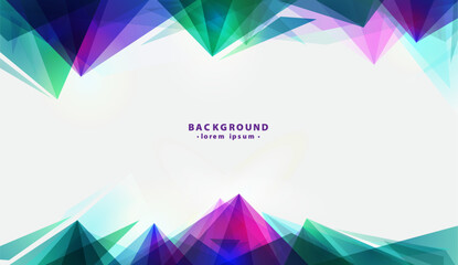 Abstract background with colorful geometric shapes on a light background. Perfect for website banners, presentations, social media graphics, and digital art projects.