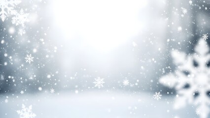 abstract christmas background with snowflakes