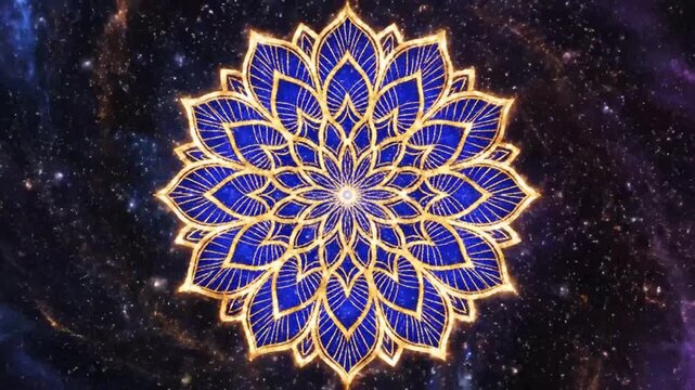 Cosmic Lotus Radiance A celestial bloom