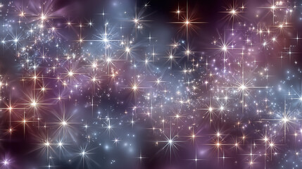 sparkling stars and colorful nebulae in a cosmic space scene