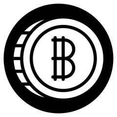 bitcoin glyph icon