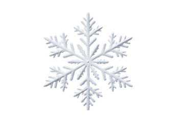 White textured snowflake isolated on black background winter season crystal, Png, Isolated on Transparent Background, Cut Out