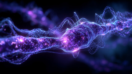 Neural network illustrating interconnected biological systems and the intricate architecture that supports thought and perception.
