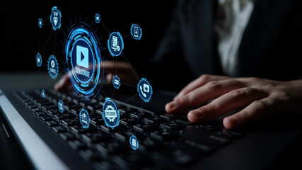 Concept of subscription services provides exclusive digital content. This model offers continuous access, enhancing subscription services with personalized experiences and benefits. Entice