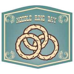 Noodle Ring Day sticker