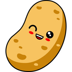 Cute Potato Character