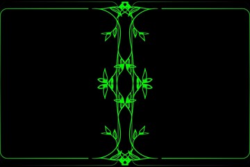Simple Background Frame, Unique Background, Black and Green Color Background, Unique Background Design