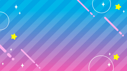 Fototapeta premium ポップ 幾何学 背景【16:9素材シリーズ】