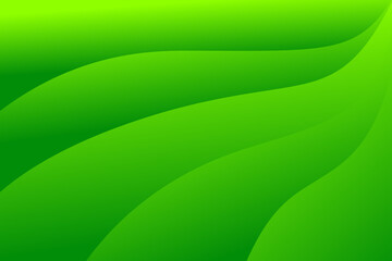 Eco Green Abstract Background with Soft Gradient Leaves