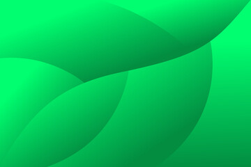 Eco Green Abstract Background with Soft Gradient Leaves