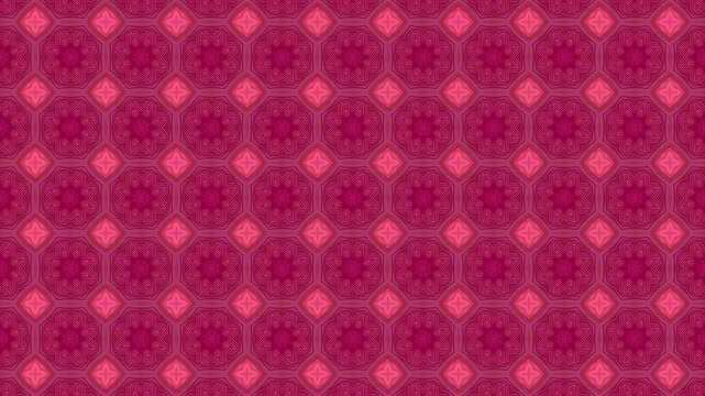 magenta kaleidoscope geometric tile pattern loop