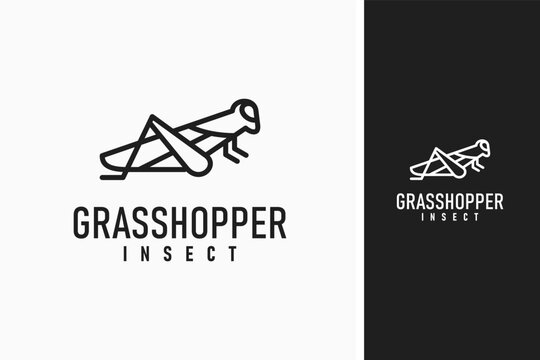 Grasshopper logo symbol icon design