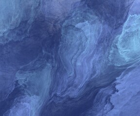 Deep blue ocean marble background with abstract flowing texture