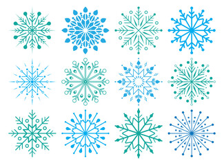 Snowflake Design Collection Winter Artwork