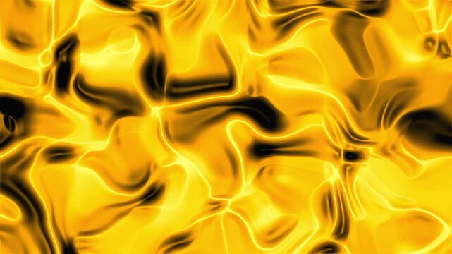 Flowing abstract pattern suitable for backgrounds, banners, digital designs, and contemporary art projects needing vibrant yellow and black color inspiration.