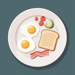 A plate of breakfast